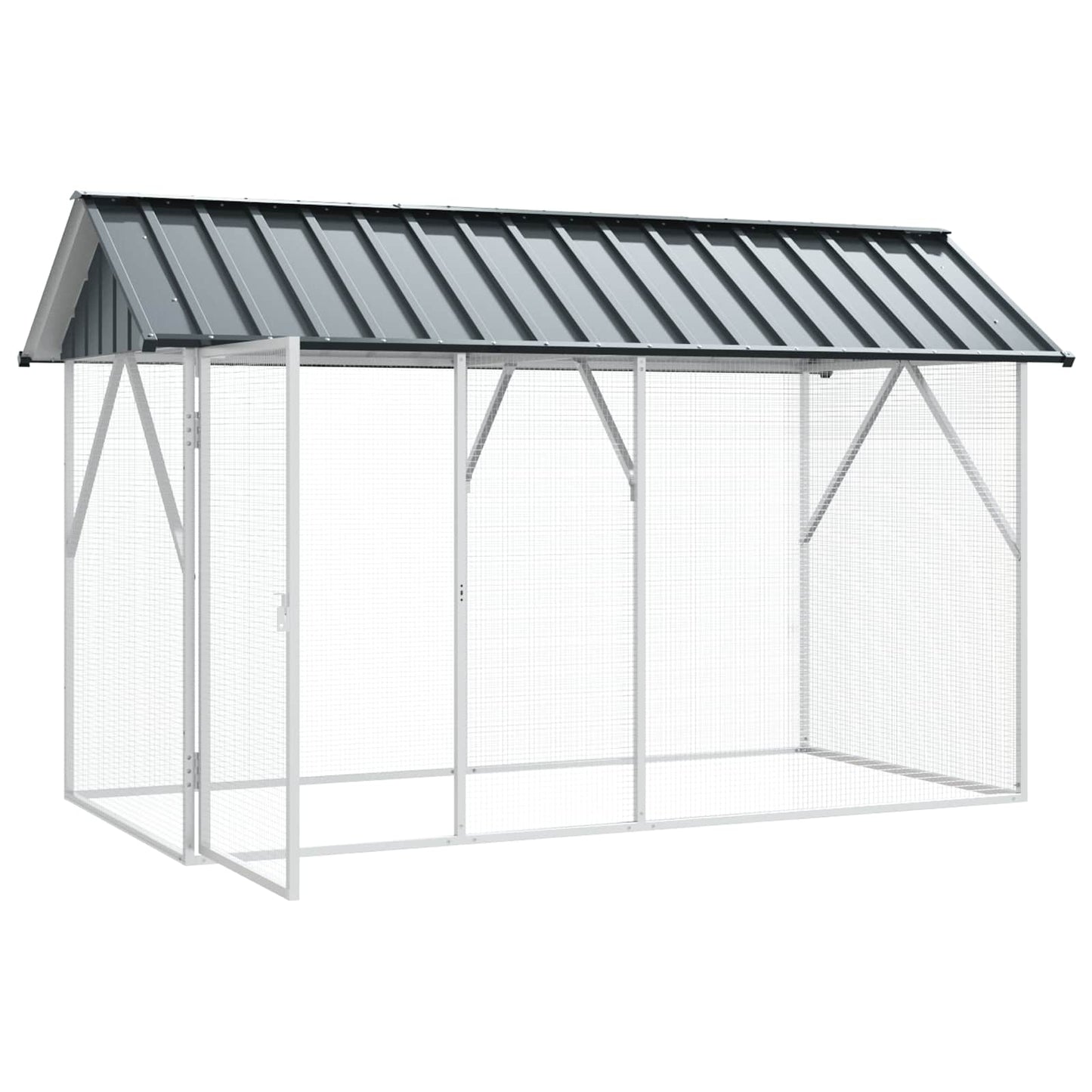 Bird Cage Anthracite 227 x 112 x 141 cm Galvanised Steel