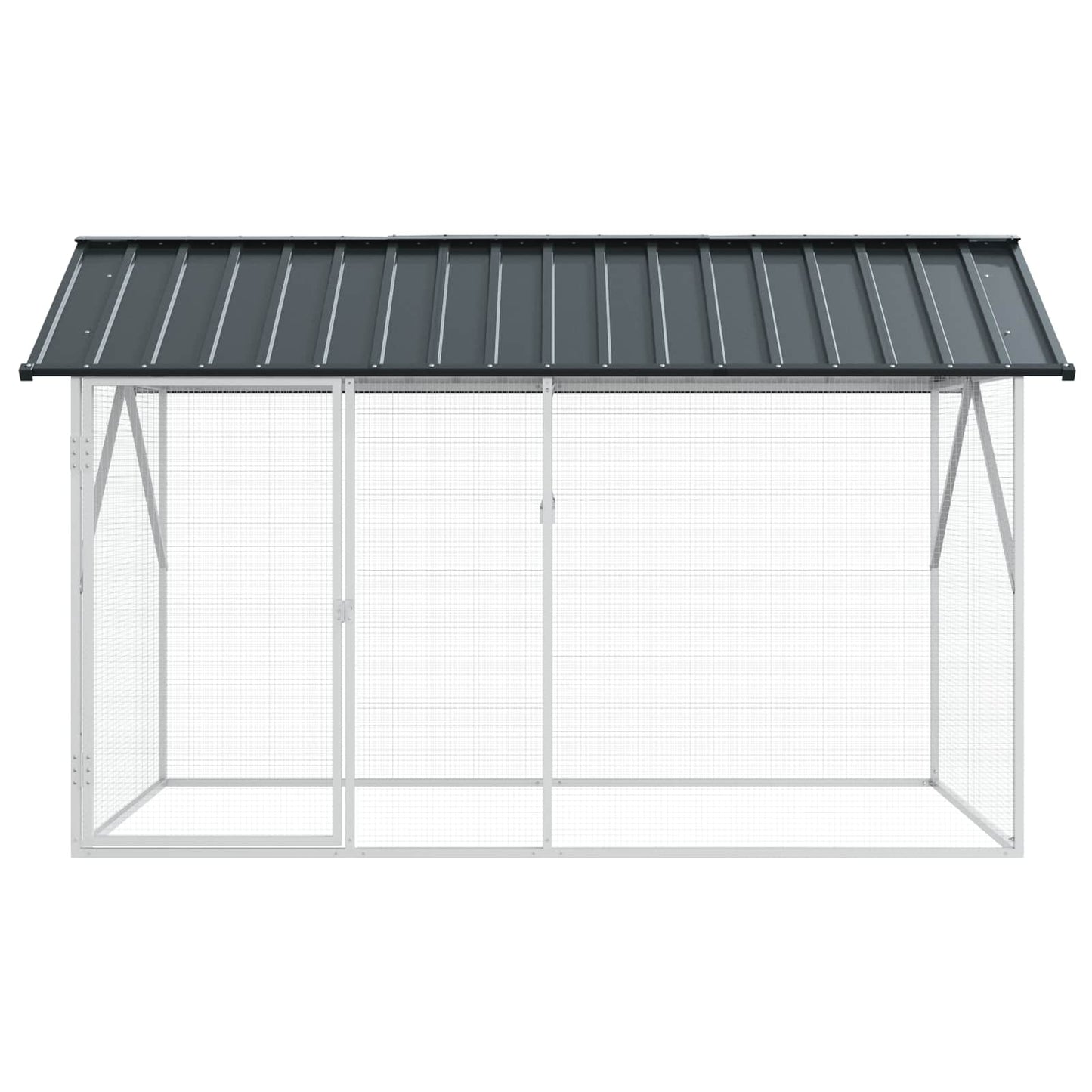 Bird Cage Anthracite 227 x 112 x 141 cm Galvanised Steel