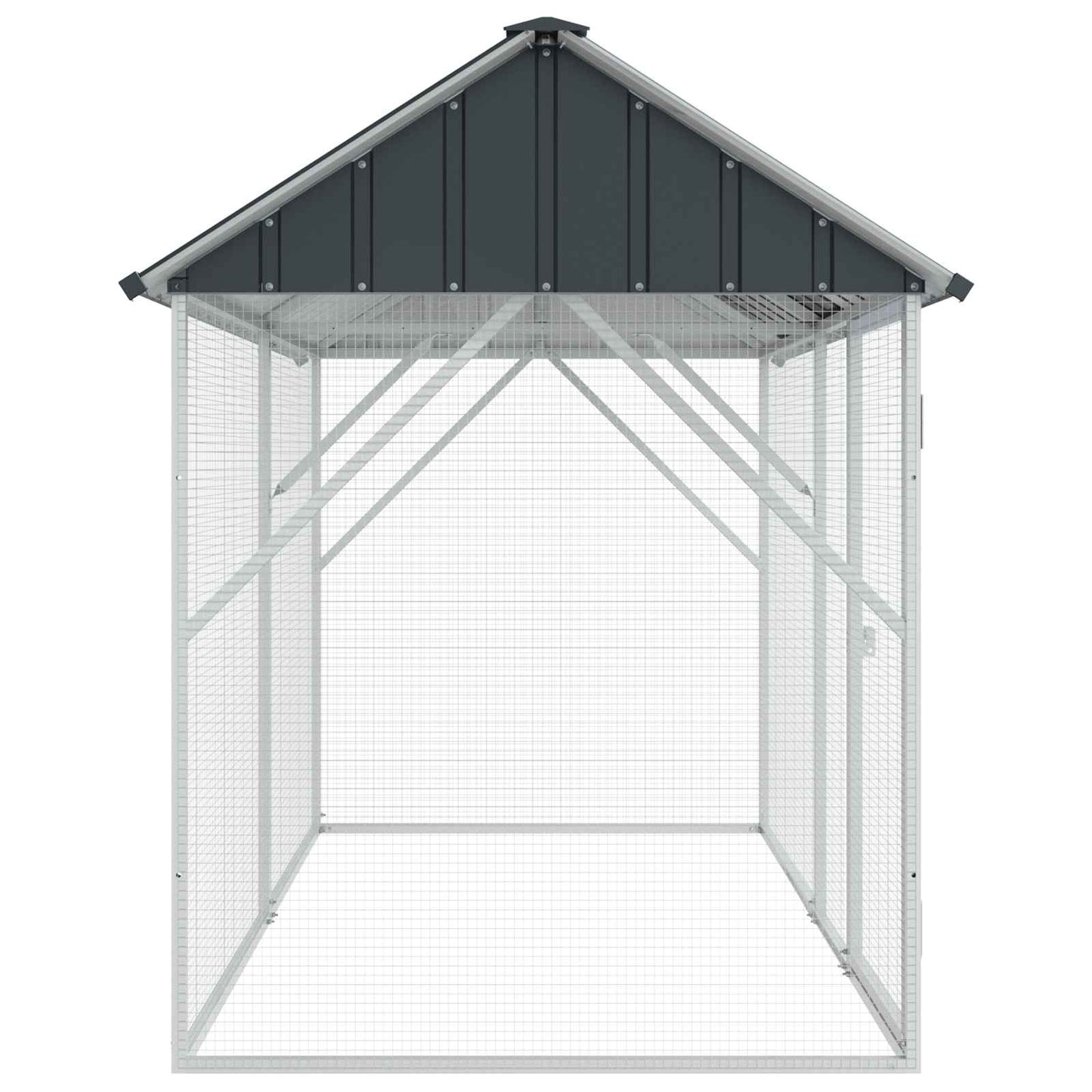 Bird Cage Anthracite 227 x 112 x 141 cm Galvanised Steel