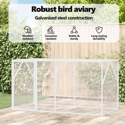 Bird Cage Anthracite 208 x 102 x 108 cm Galvanised Steel