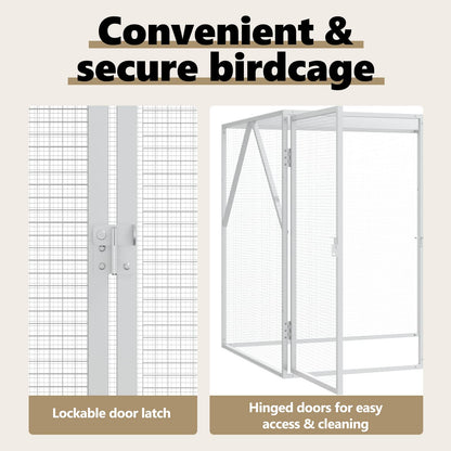 Bird Cage Anthracite 208 x 102 x 108 cm Galvanised Steel