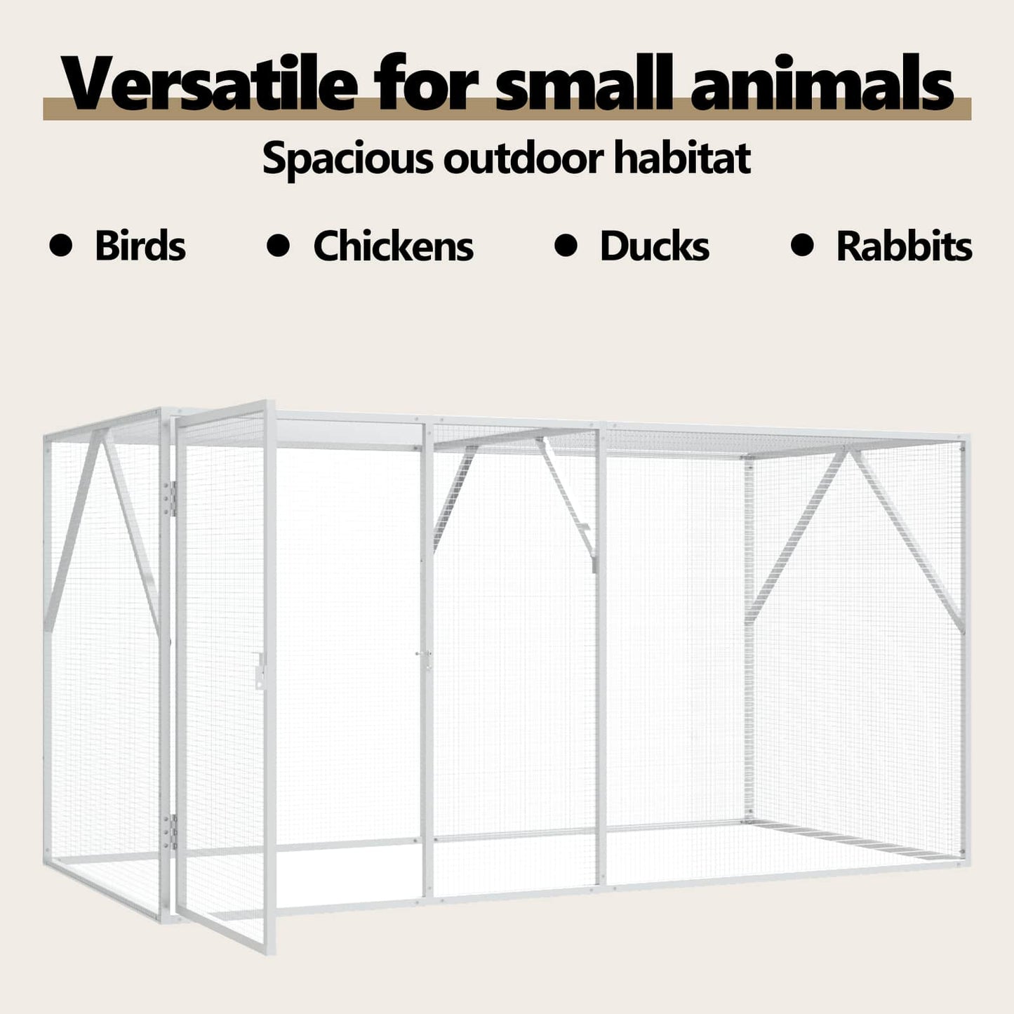 Bird Cage Anthracite 208 x 102 x 108 cm Galvanised Steel