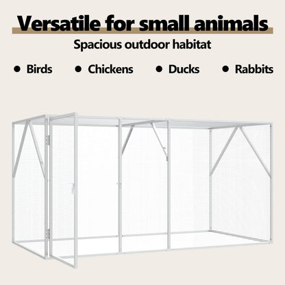 Bird Cage Anthracite 208 x 102 x 108 cm Galvanised Steel