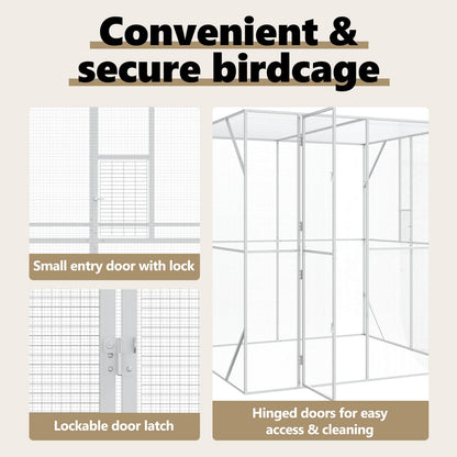 Bird Cage Anthracite 209 x 202 x 214 cm Galvanised steel