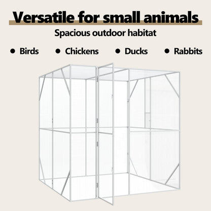 Bird Cage Anthracite 209 x 202 x 214 cm Galvanised steel