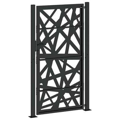 Garden Gate Black 100x175 cm Steel Light Design