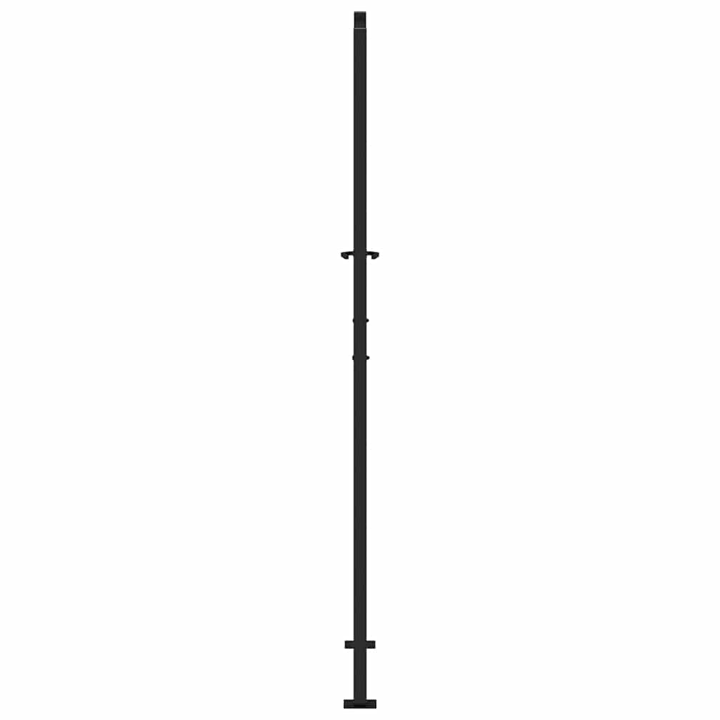 Garden Gate Black 100x200 cm Steel Light Design