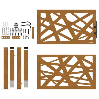 Garden Gate 100x100 cm Weathering Steel Light Design