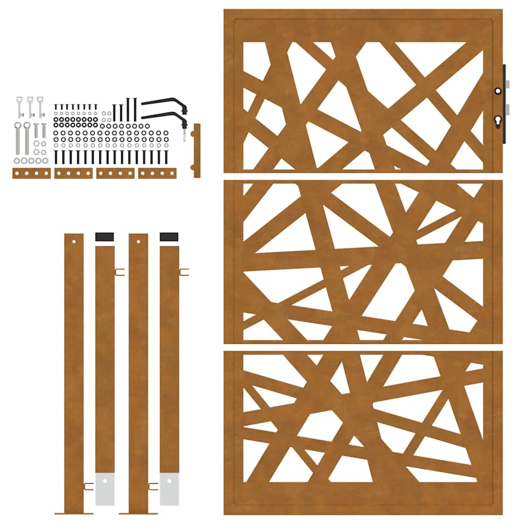 Garden Gate 100x150 cm Weathering Steel Light Design