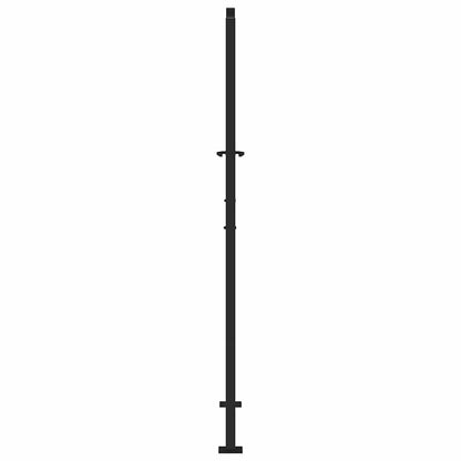 Garden Gate Black 100x175 cm Steel Leaf Design