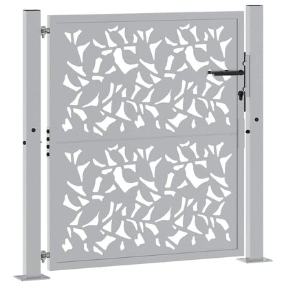 Garden Gate 100x100 cm Weathering Steel Leaf Design