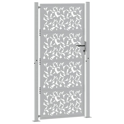 Garden Gate 100x200 cm Weathering Steel Leaf Design