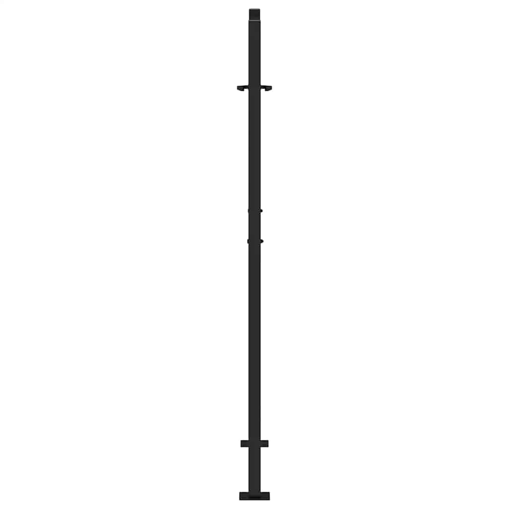 Garden Gate Black 100x150 cm Steel Wave  Design
