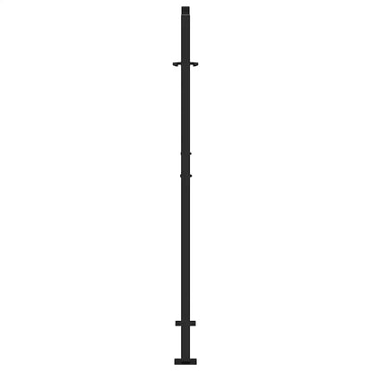 Garden Gate Black 100x150 cm Steel Wave  Design
