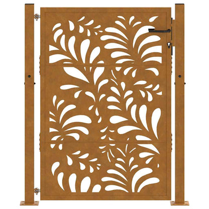 Garden Gate 100x125 cm Weathering Steel Wave Design