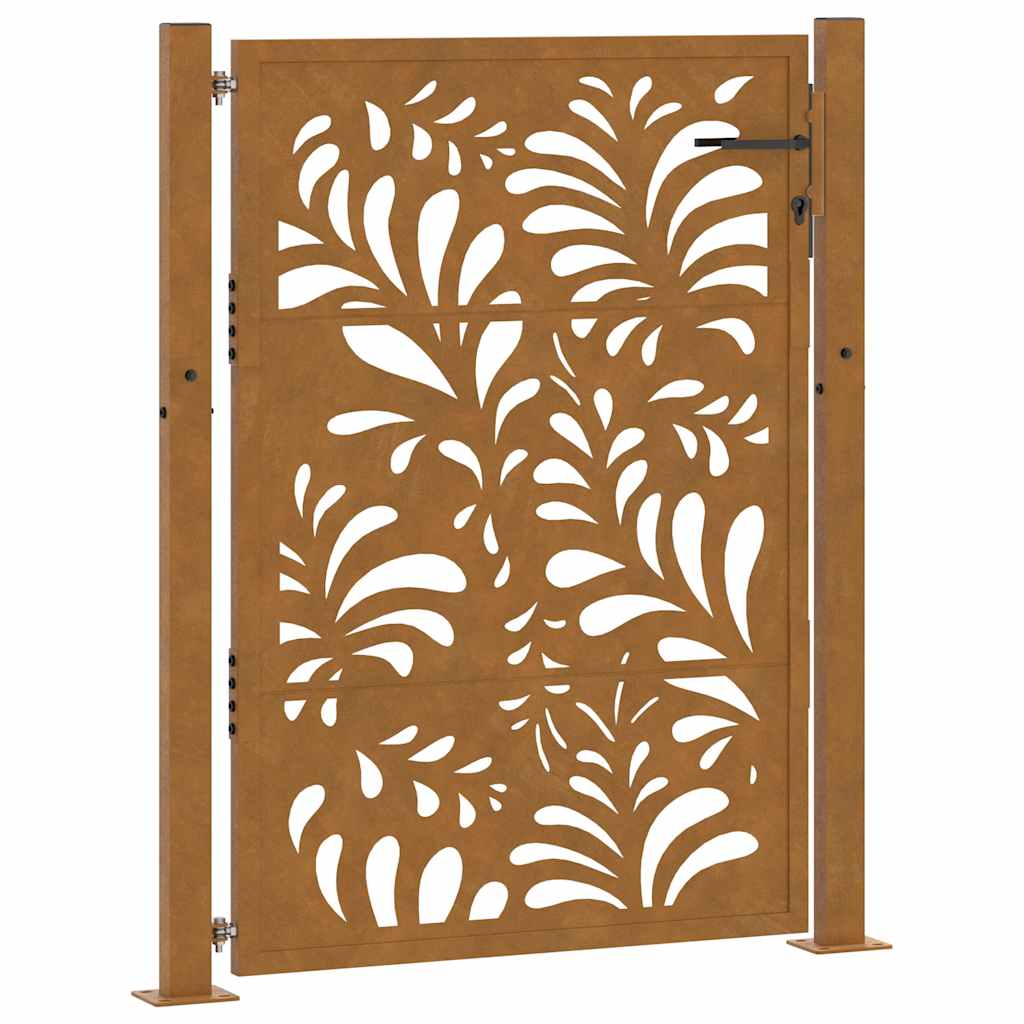 Garden Gate 100x150 cm Weathering Steel Wave Design