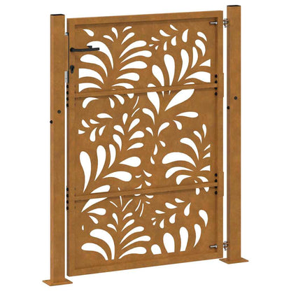 Garden Gate 100x150 cm Weathering Steel Wave Design