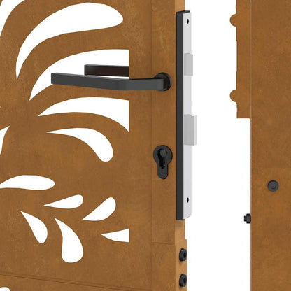 Garden Gate 100x175 cm Weathering Steel Wave Design