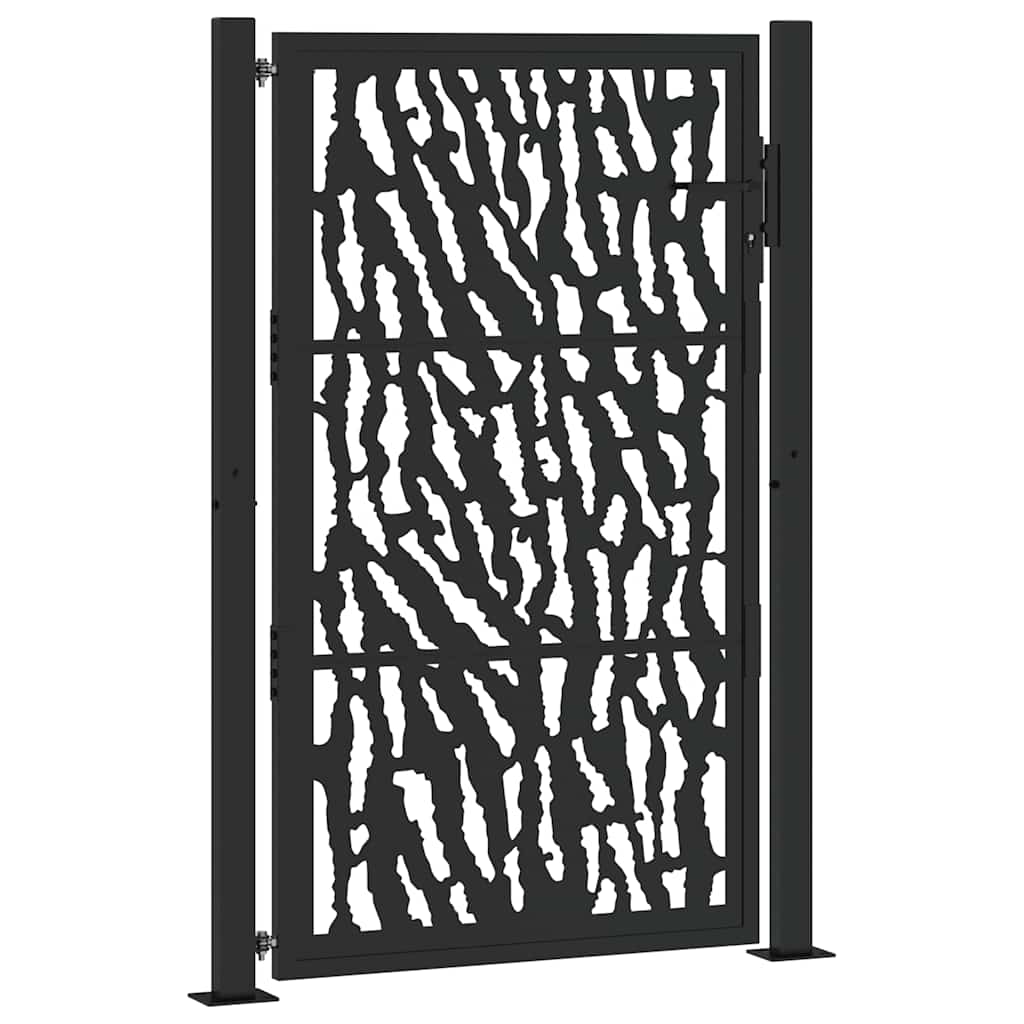 Garden Gate Black 100x150 cm Steel Trace  Design
