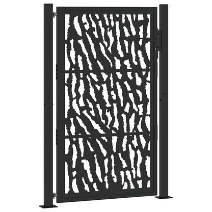 Garden Gate Black 100x150 cm Steel Trace  Design