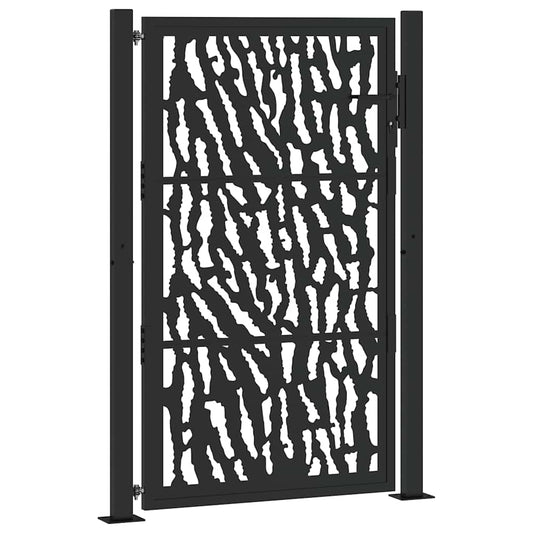 Garden Gate Black 100x150 cm Steel Trace  Design