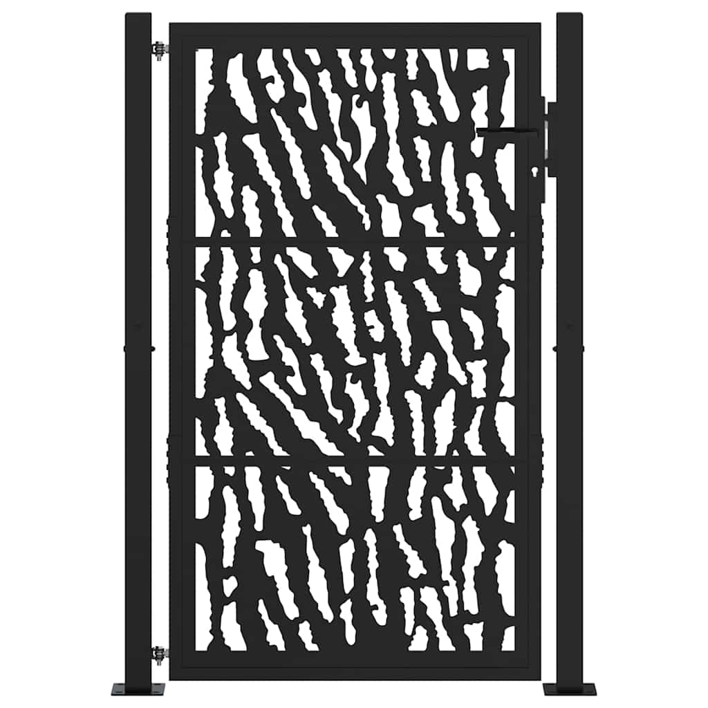 Garden Gate Black 100x150 cm Steel Trace  Design