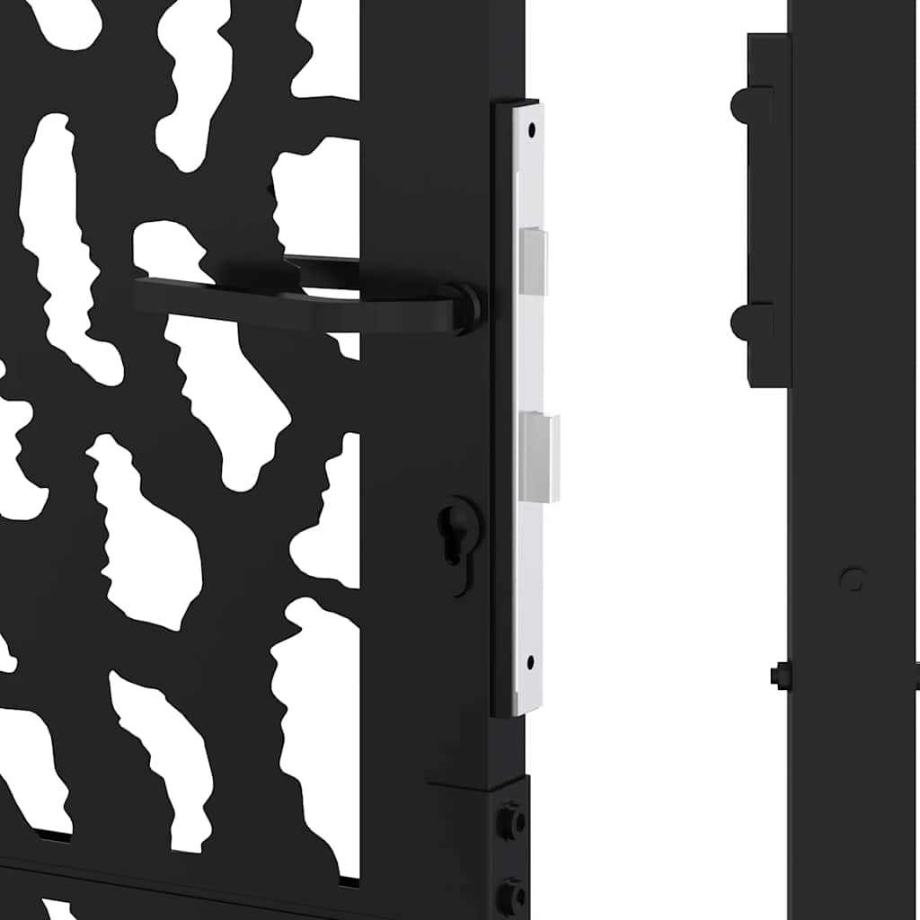Garden Gate Black 100x150 cm Steel Trace  Design