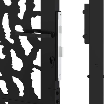 Garden Gate Black 100x150 cm Steel Trace  Design