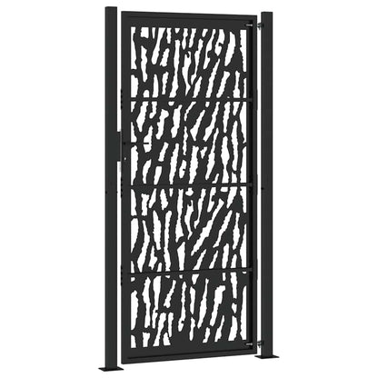 Garden Gate Black 100x200 cm Steel Trace  Design