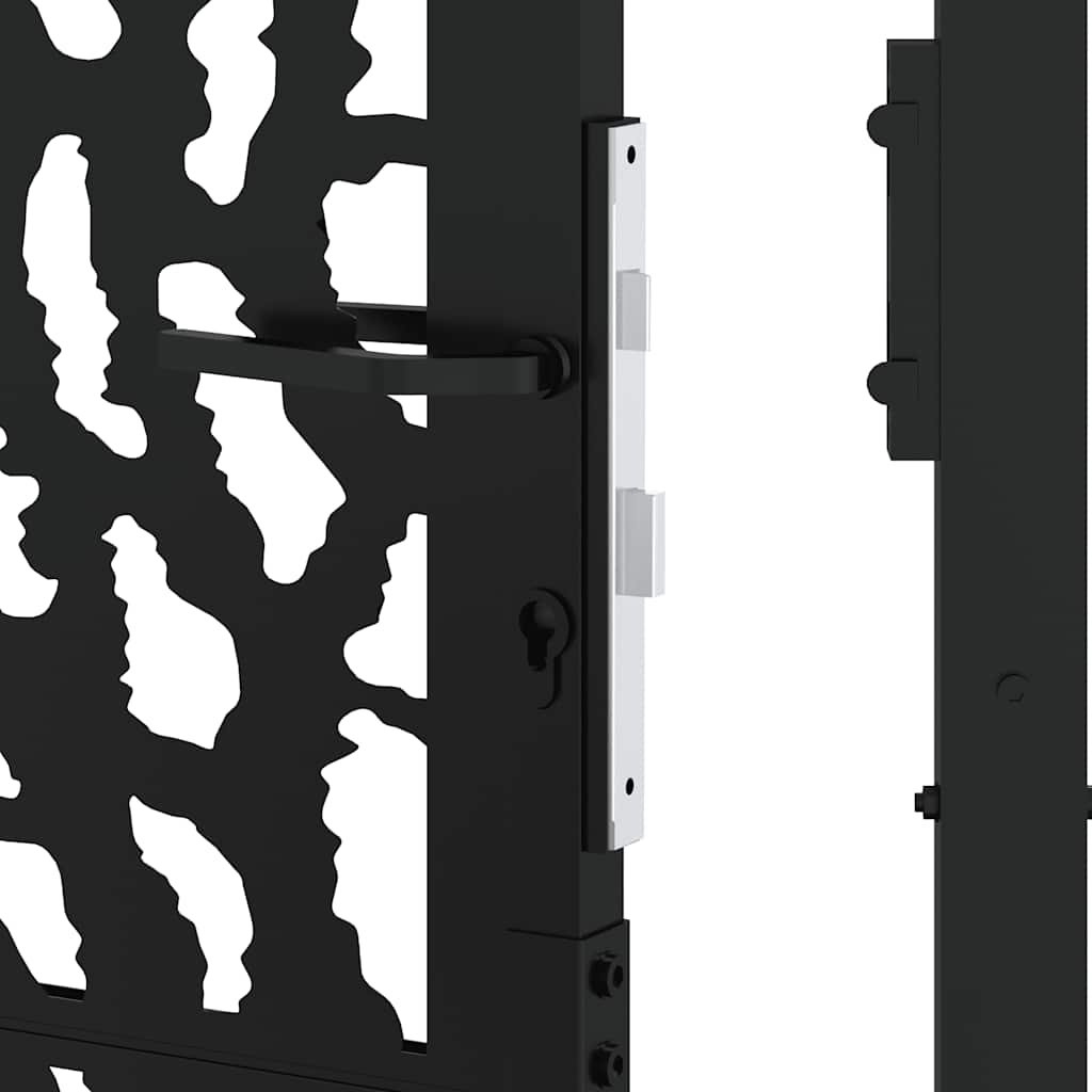 Garden Gate Black 100x200 cm Steel Trace  Design