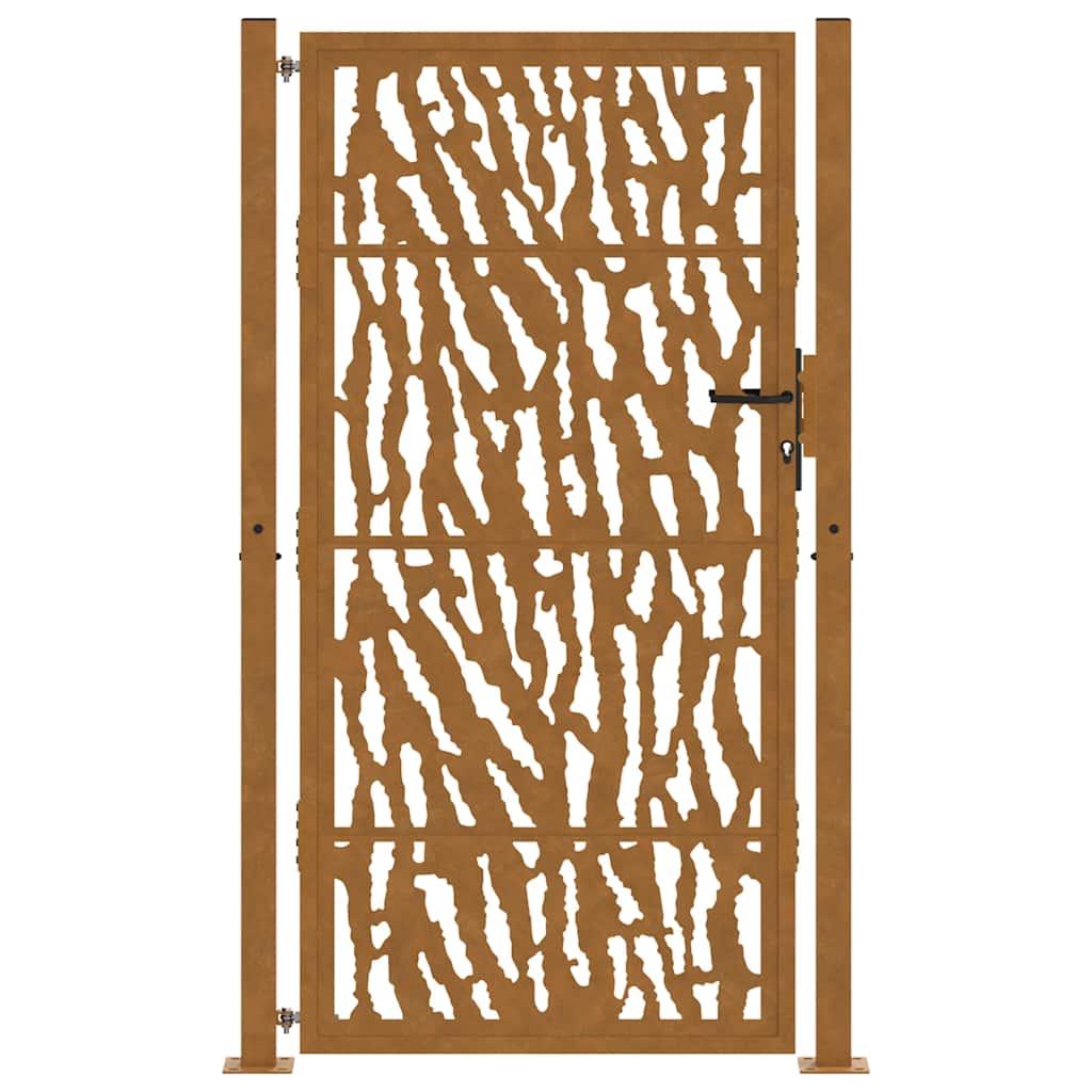 Garden Gate 100x175 cm Weathering Steel Trace Design