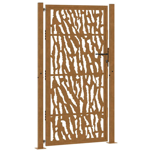 Garden Gate 100x200 cm Weathering Steel Trace Design