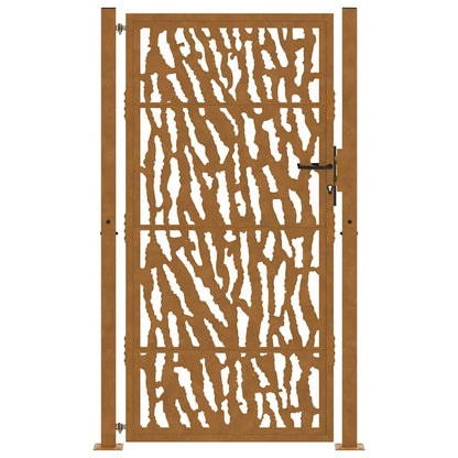 Garden Gate 100x200 cm Weathering Steel Trace Design