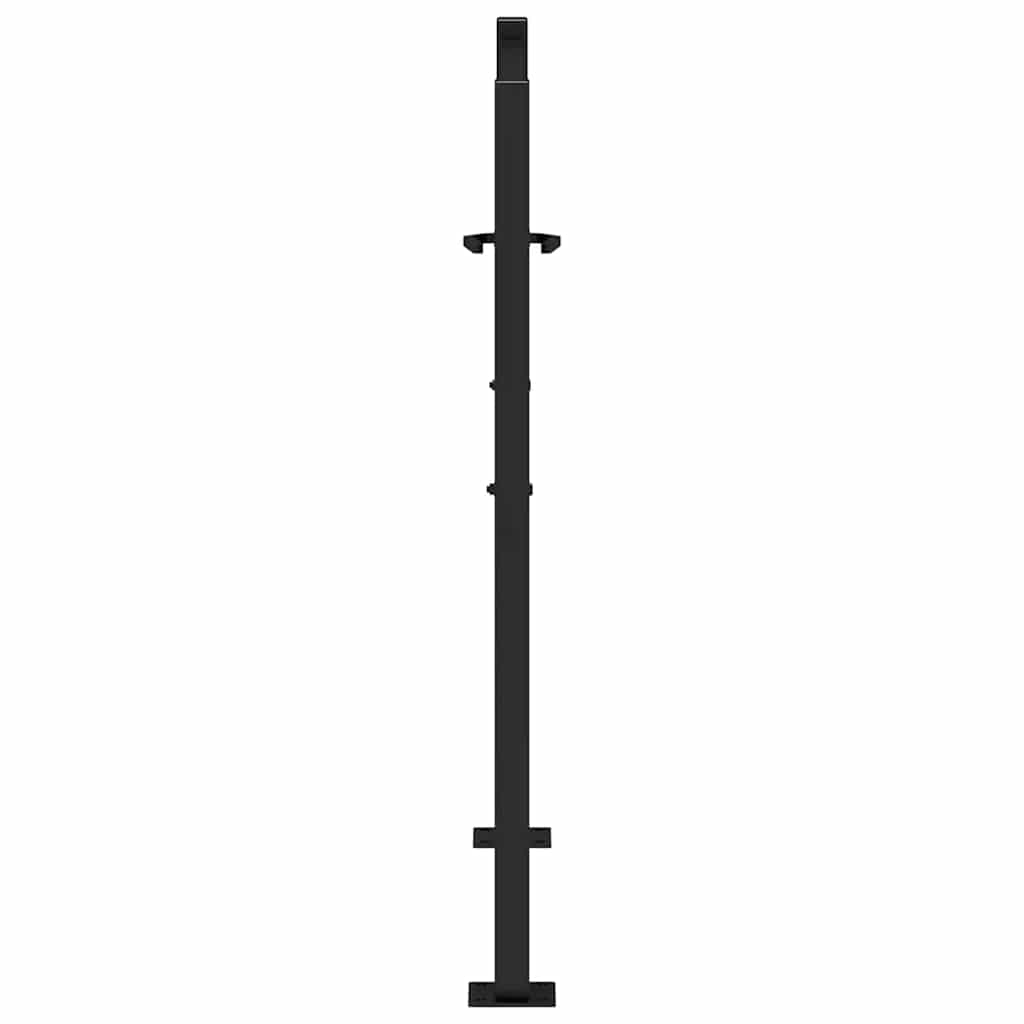 Garden Gate Black 100x100 cm Steel Flame  Design
