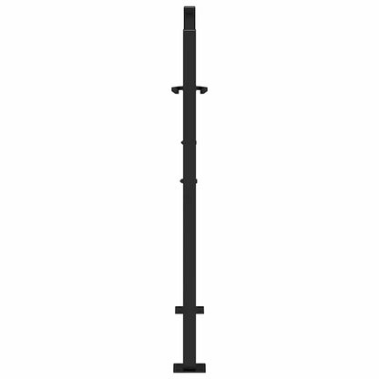 Garden Gate Black 100x100 cm Steel Flame  Design