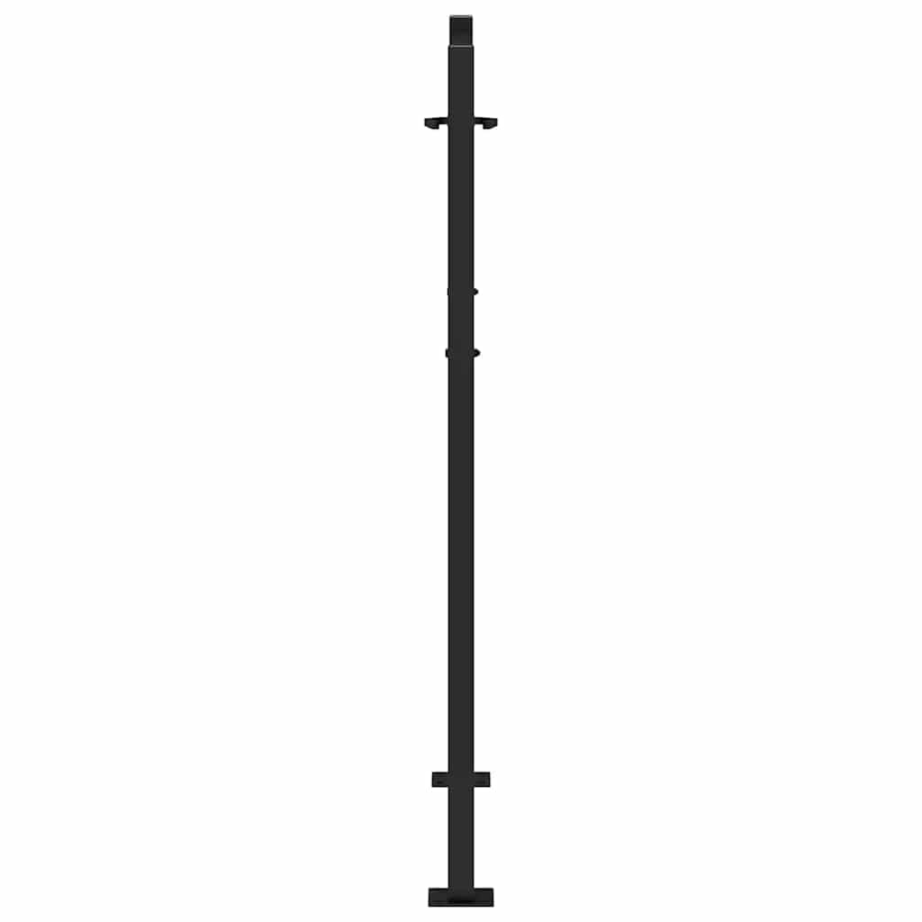 Garden Gate Black 100x125 cm Steel Flame  Design