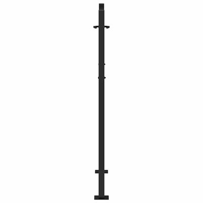 Garden Gate Black 100x125 cm Steel Flame  Design