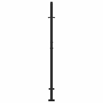 Garden Gate Black 100x150 cm Steel Flame  Design