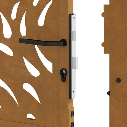 Garden Gate 100x125 cm Weathering Steel Flame Design