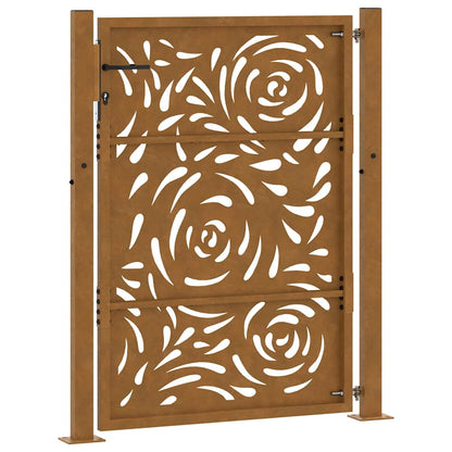 Garden Gate 100x150 cm Weathering Steel Flame Design