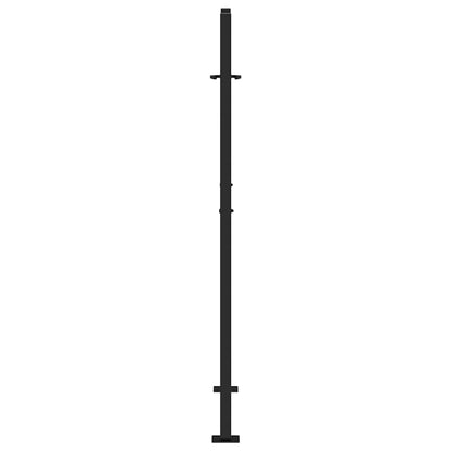 Garden Gate Black 100x150 cm Steel Cross  Design