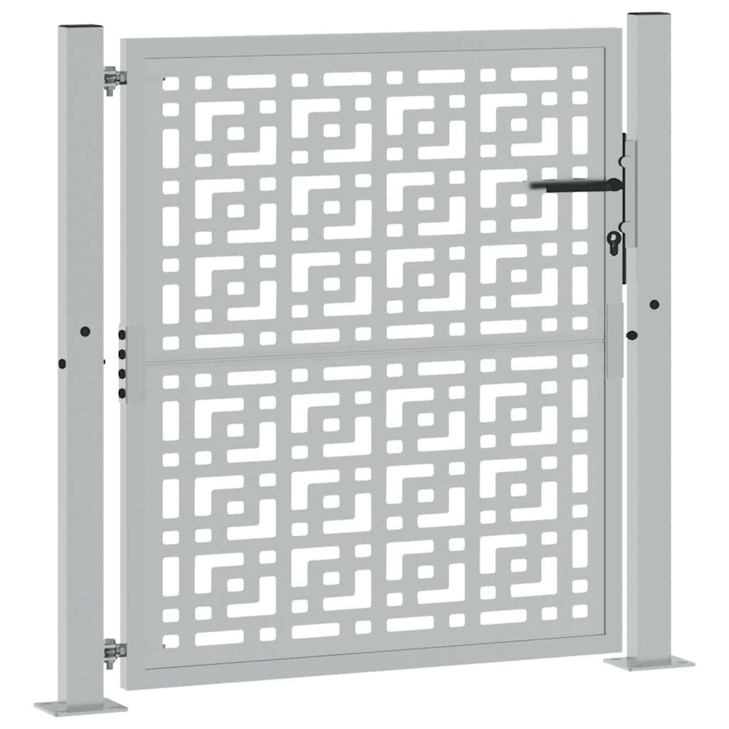 Garden Gate 100x100 cm Weathering Steel Cross Design