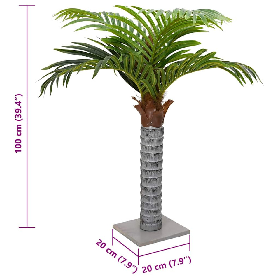 Artificial Palm Tree 6 Leaves 100 cm Green