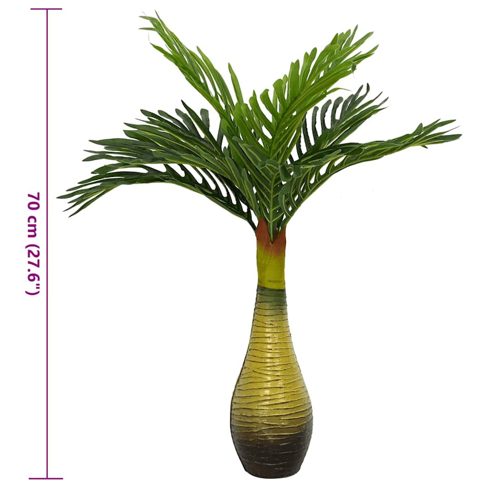 Artificial Palm Plant 9 Leaves 70 cm Green