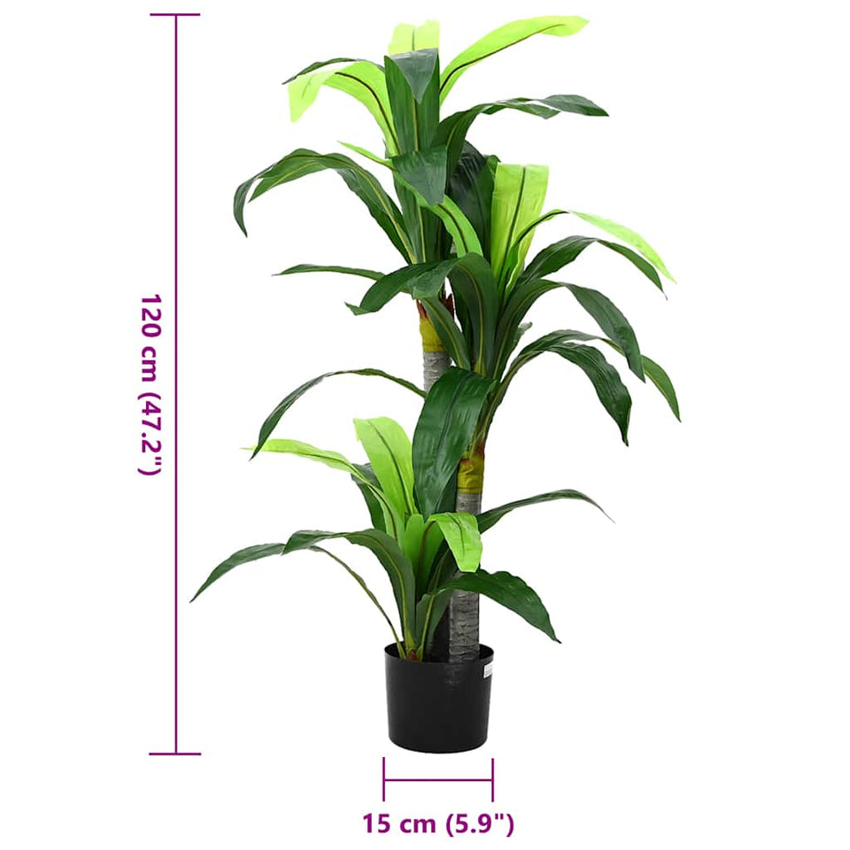 Artificial Dracaena Tree 36 Leaves 120 cm Green