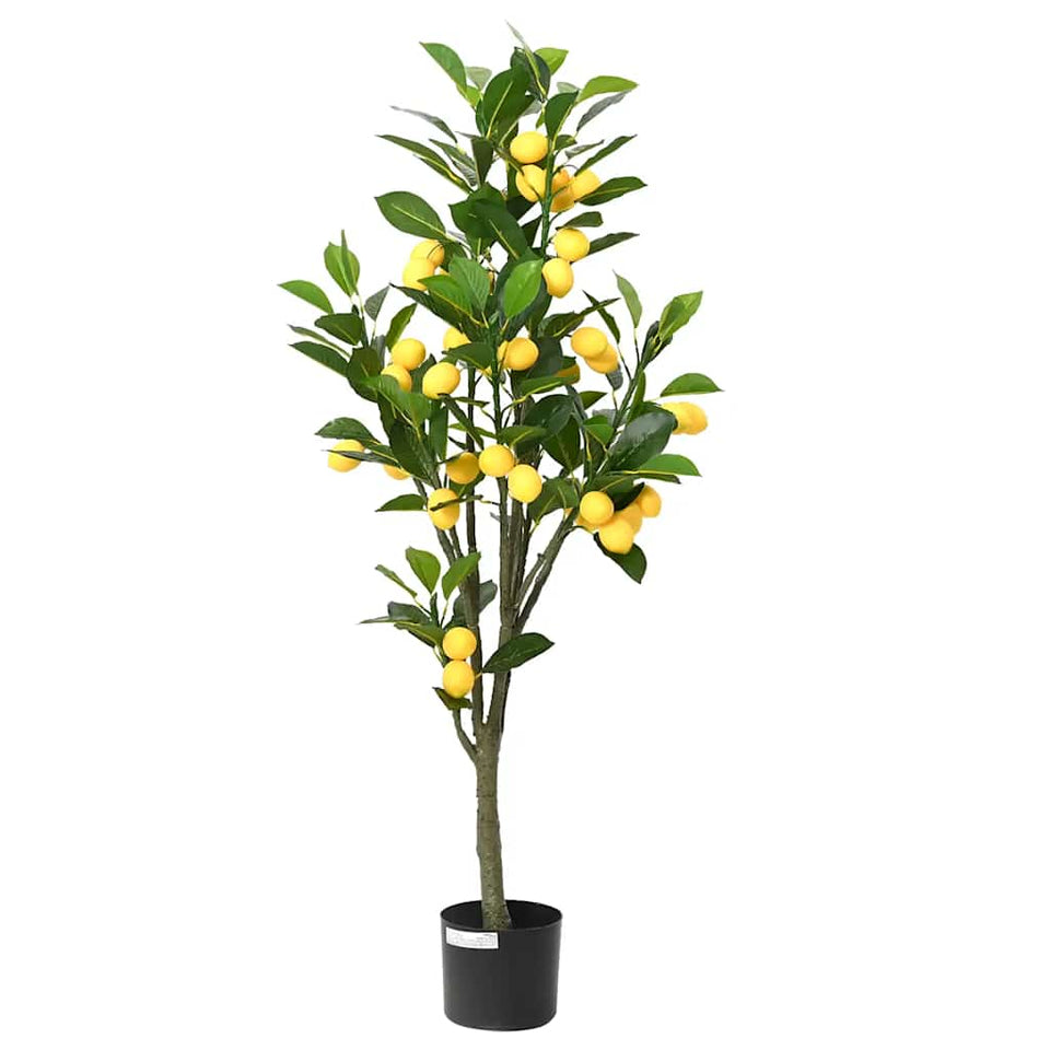 Artificial Lemon Tree 136 Leaves 120 cm Green