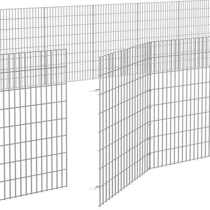 Free Range Animal Enclosure 24-Panel 54x80 cm Galvanised Iron