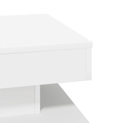Coffee Table 360-Degree Rotatable White 50x50x34.5 cm