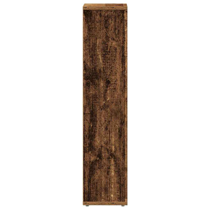 Bathroom Cabinet with Roll Holder Old Wood 20.5x20x90 cm