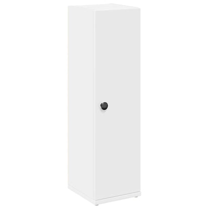Bathroom Cabinet with Roll Holder White 20.5x22x72 cm